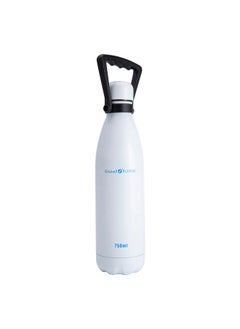 AL SANIDI Hot and cold Stainless steel thermos, Sport liquid Bottle, White, capacity 0.75 L  - Image 1