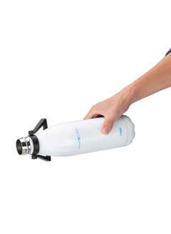 AL SANIDI Hot and cold Stainless steel thermos, Sport liquid Bottle, White, capacity 0.75 L  - Image 2