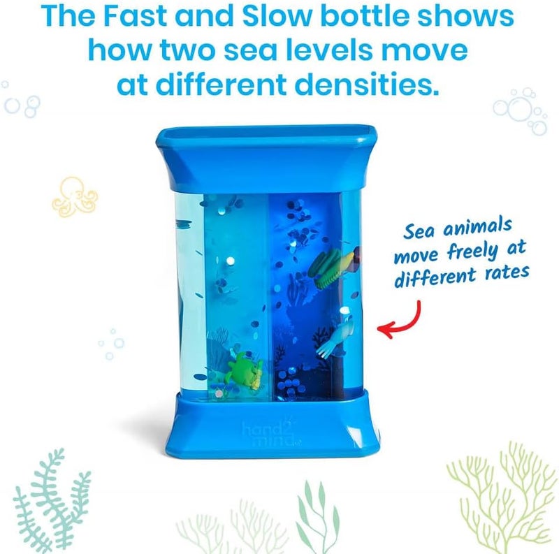 hand2mind hand2mind Exploring Ocean Forces Sensory Bottles Quiet Fidget Toys for Kids 35 Toddler Learning Toys Calming Corner Classroom Calm Down Corner Supplies Preschool Science Center Materials  - Image 5