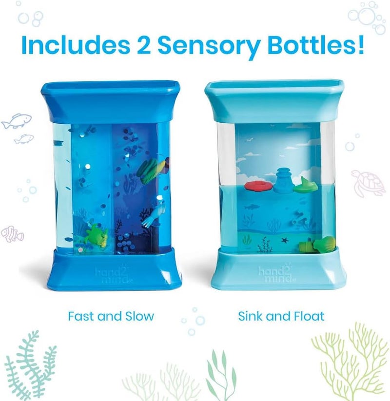 hand2mind hand2mind Exploring Ocean Forces Sensory Bottles Quiet Fidget Toys for Kids 35 Toddler Learning Toys Calming Corner Classroom Calm Down Corner Supplies Preschool Science Center Materials  - Image 2