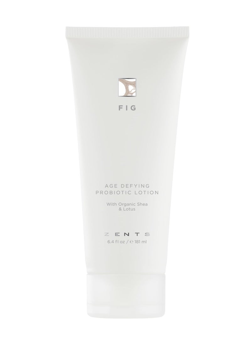 zents Zents Age-Defying Probiotic Body & Hand Lotion (Fig) | Moisturizing Lotion with Hyaluronic Acid & Organic Shea Butter | Nourishes & Hydrates Skin | 6.4 fl oz 