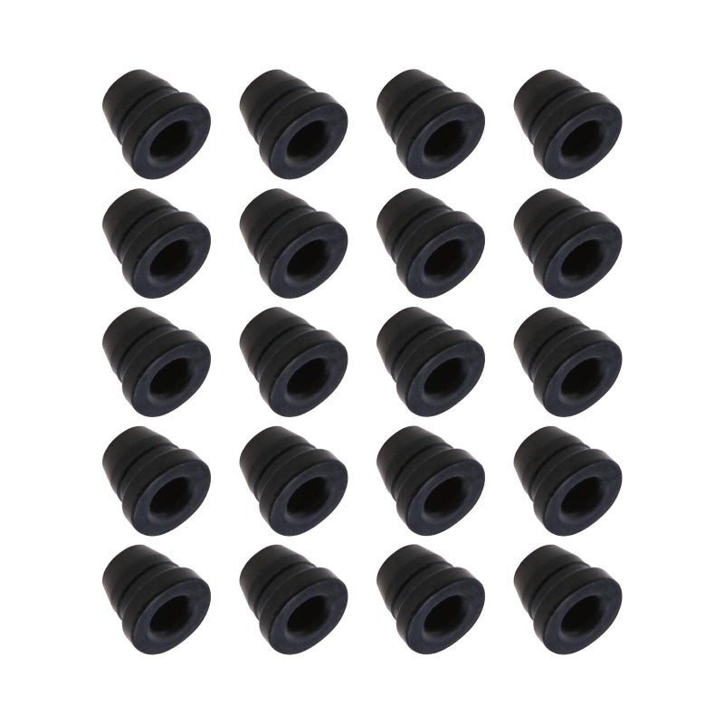 SING F LTD 20PCS Rubber Brake Bleeder Screw Caps 6mm Grease Fitting Cap Dust Cover Brake Nipple Cap for Car Motorcycle Motorbike Car Automotive Replacement Parts Black - Image 3