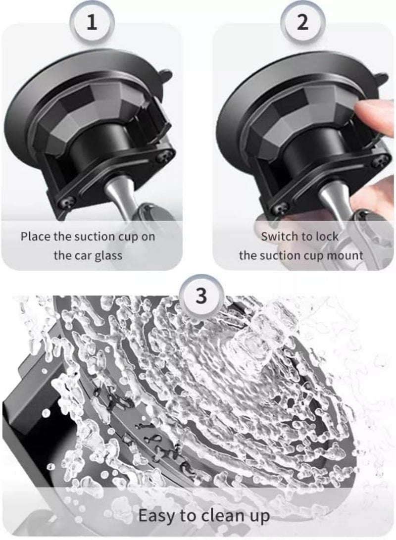 DUSALA Universal 360° Rotating Phone Holder with Strong Suction Cup for Car Dashboard  Windshield - Image 5