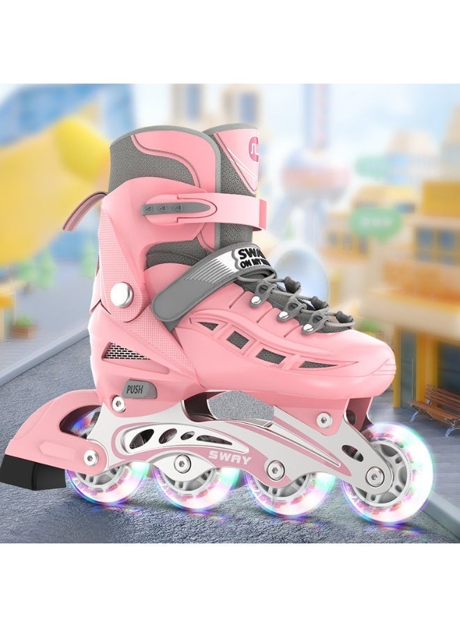sway Inline Skates Kids Adjustable Roller Skate Shoes with Full Light Up Wheels - Image 2