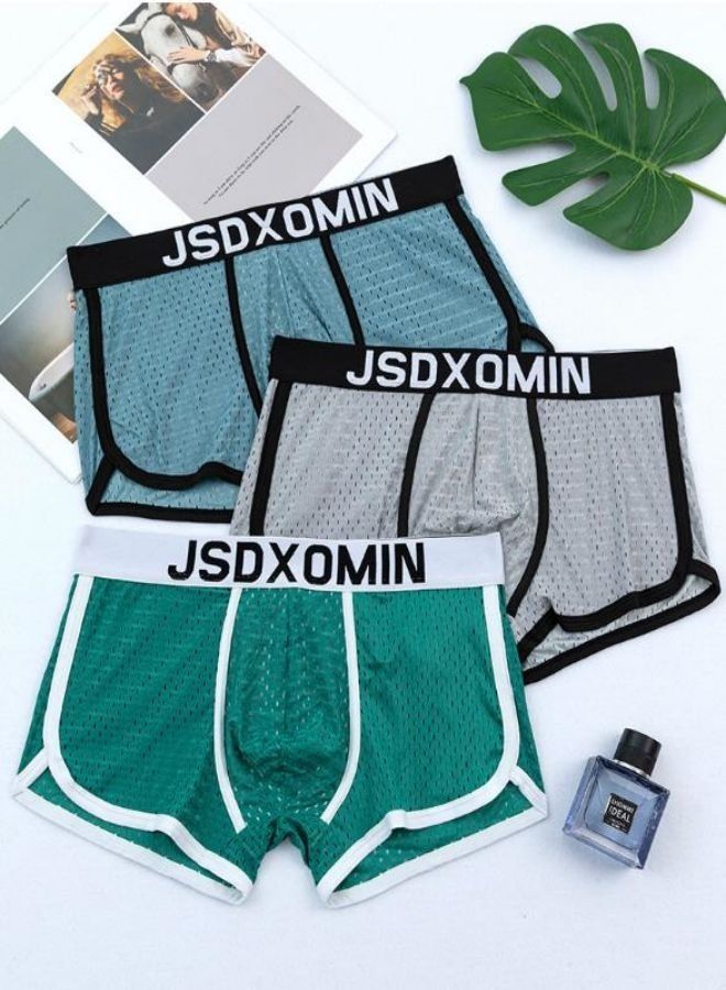 Breathable Middle Rise Bulge Pouch Boxer 3 pieces  - Image 1