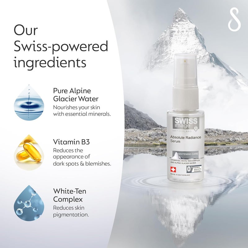 Swiss Image Absolute Radiance Serum - Brightening Face Serum with Niacinamide, 30ml - Image 3