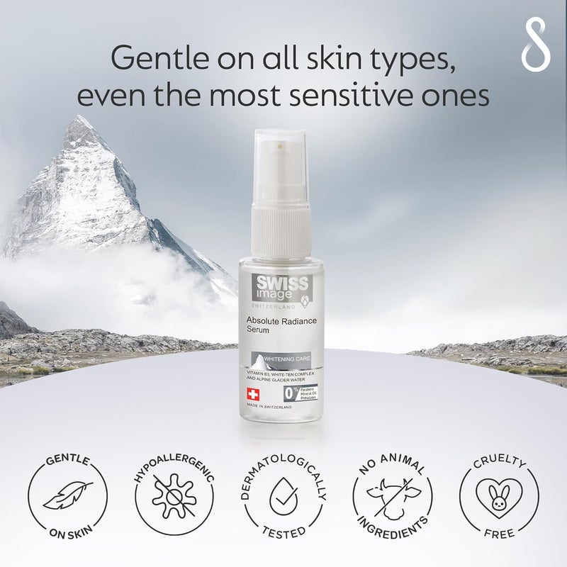 Swiss Image Absolute Radiance Serum - Brightening Face Serum with Niacinamide, 30ml - Image 5