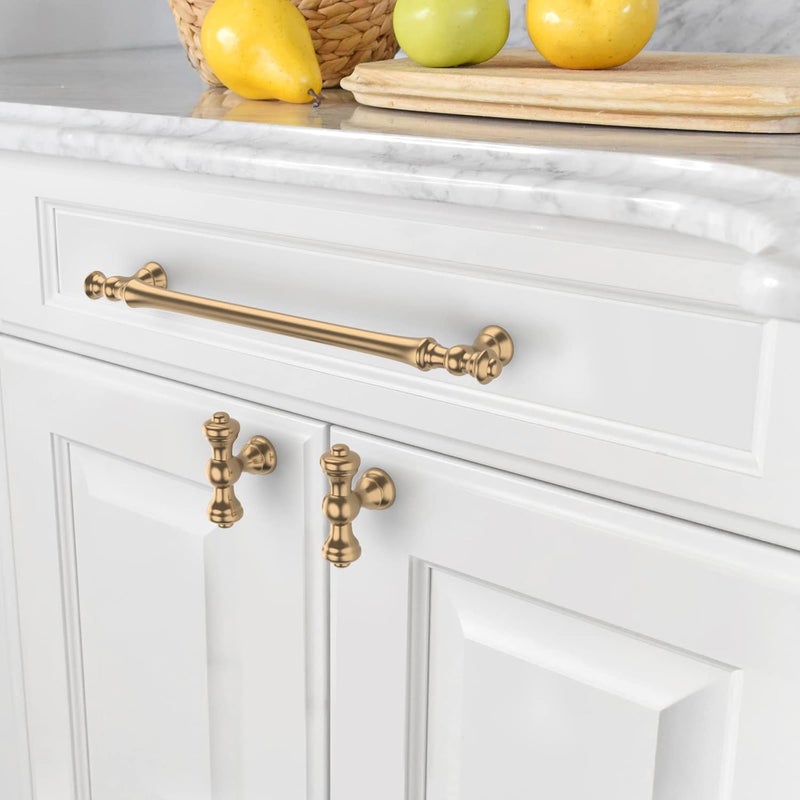 Amerdeco 10 Pack Bronze Cabinet Pulls - 7.5 Inch(192mm) Hole Center Kitchen Handles for Bathroom & Dresser - Image 3