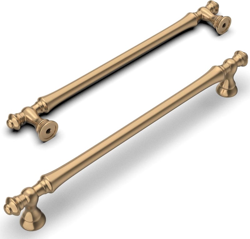 Amerdeco 10 Pack Bronze Cabinet Pulls - 7.5 Inch(192mm) Hole Center Kitchen Handles for Bathroom & Dresser - Image 1