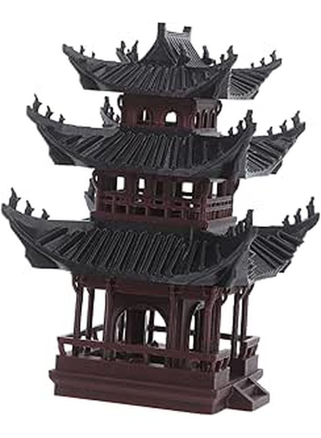 Miniature Japanese Zen Pavilion Garden Decor Resistant Fade Bonsai Aquarium Ornament - Image 1