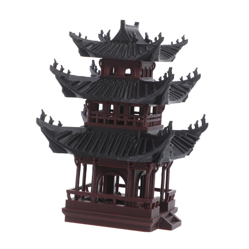 Miniature Japanese Zen Pavilion Garden Decor Resistant Fade Bonsai Aquarium Ornament - Image 2