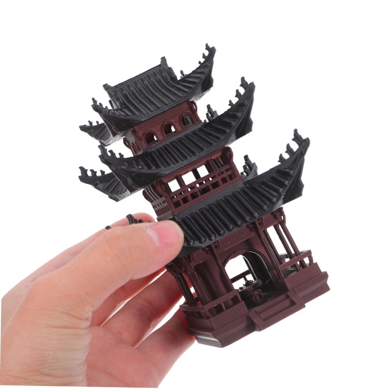 Miniature Japanese Zen Pavilion Garden Decor Resistant Fade Bonsai Aquarium Ornament - Image 5