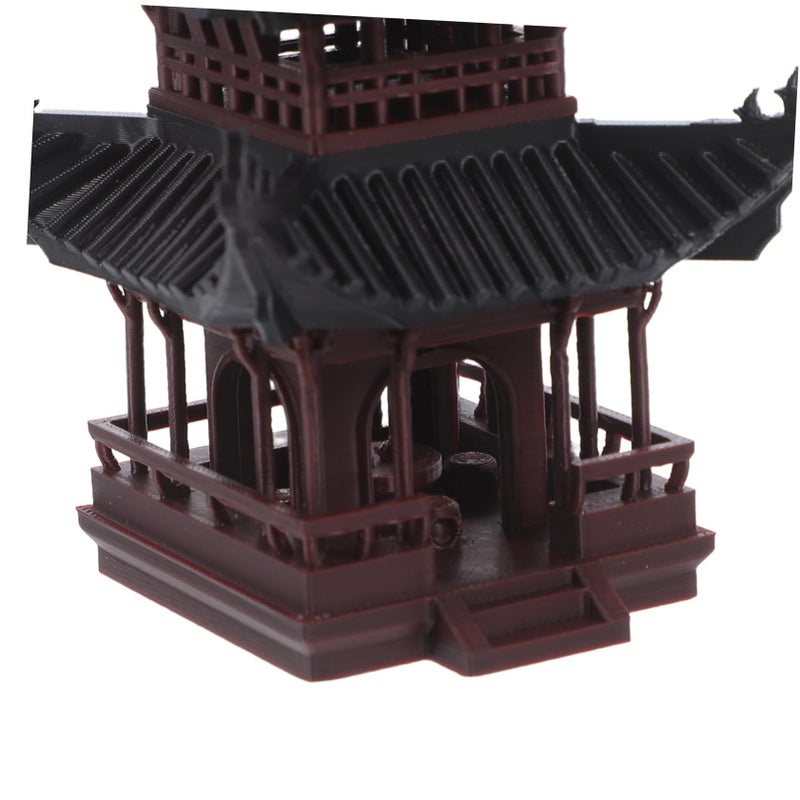 Miniature Japanese Zen Pavilion Garden Decor Resistant Fade Bonsai Aquarium Ornament - Image 4