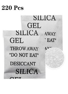 GMORO 220 Packs 1 Gram Desiccant Packets Food Safe Silica Gel Desiccant Packets Premium Moisture Absorbers for Food Storage Desiccant Beads Packet for Moisture Storage Control  - Image 1