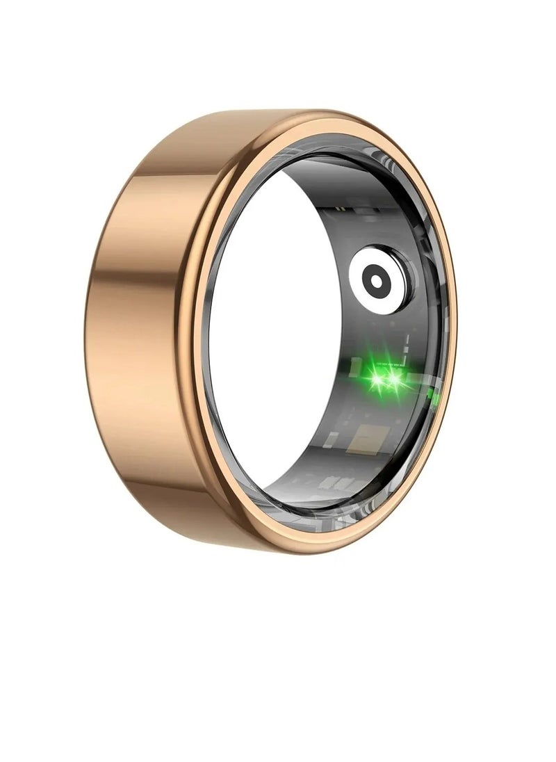 ColMi Smart Ring, Waterproof Wearable Fitness Tracker Ring, Long Battery Life Sleep Tracker Health Ring, Comfortable Bluetooth Smart Ring With Multiple Sports Modes For Men And Women, (Size 10, Gold)  - Image 1