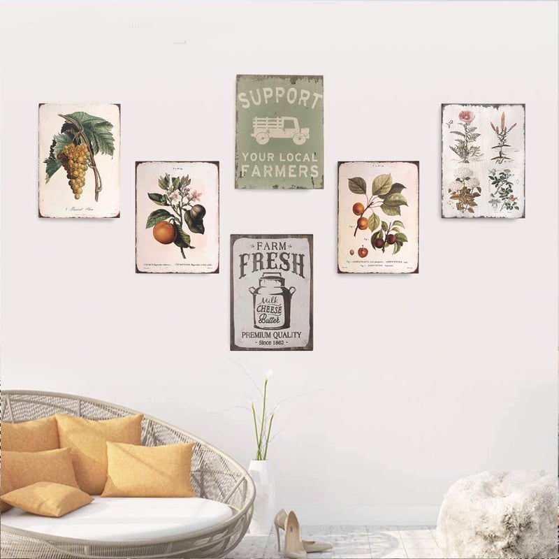 ZMKDLL Breakfast Coffee Diner Tin Sign Kitchen Metal Wall Decor Outdoor Indoor Wall Panel Retro Vintage Mural Size 20x30 cm Poster - Image 3