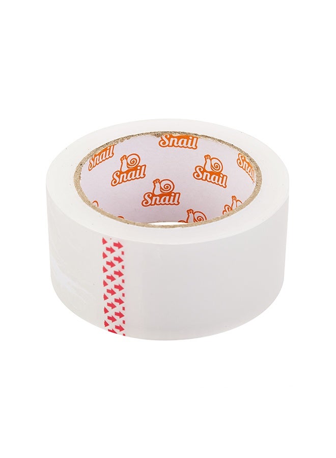 لوازم سنيل تيب شفاف أبيض 48ملم × 160يارد - شريط لاصق طويل مناسب للشحن والتخزين وتغليف الصناديق الثقيلة. - Image 5