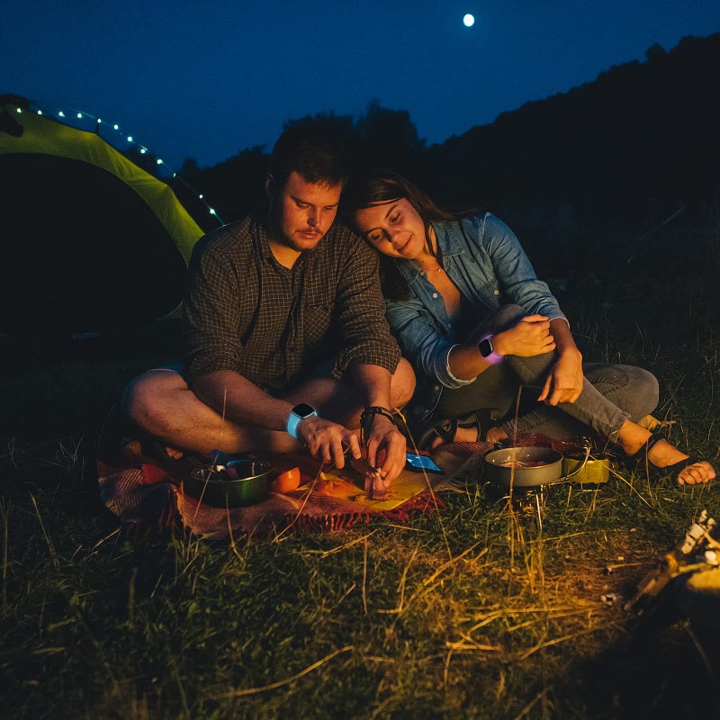 Dirrelo Compatible with Fitbit Sense & Versa Bands for Women, Soft Replacement Sport Strap Band for Versa 3/4 Sense 2 Smart Watch (Large, Black/Luminous Pink/Luminous Green/Luminous Blue) - Image 4