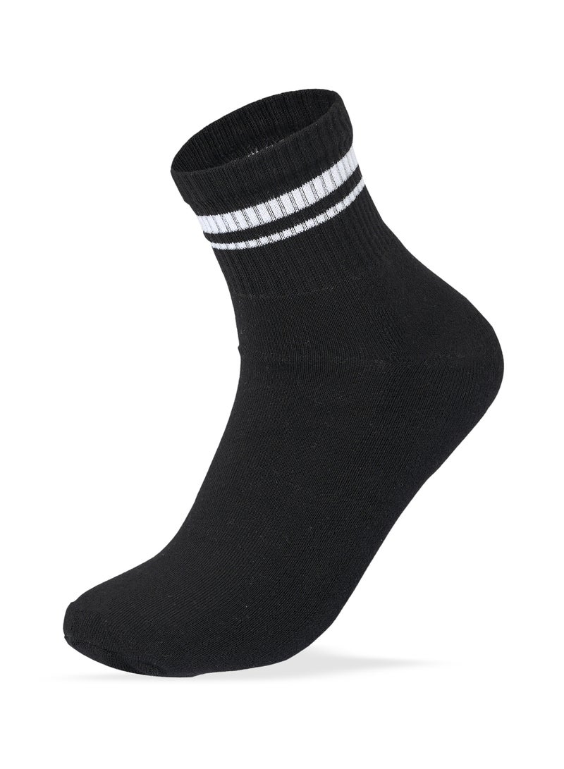 SAM SOCKS Men Set Of 3 Half Terry L-Shape D1 Sport Socks Black 41-46 EU - Image 2