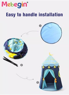 MEBEGIN Kids Play Tent with Several Windows, Large Space Play House for Kids, Portable Tent for Indoor and Outdoor, Easy Installation, Suitable 2 Adults and 2 Kid, Ideal for Bedroom, Playroom or Basement, 110*110*145cm  - Image 4