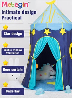 MEBEGIN Kids Play Tent with Several Windows, Large Space Play House for Kids, Portable Tent for Indoor and Outdoor, Easy Installation, Suitable 2 Adults and 2 Kid, Ideal for Bedroom, Playroom or Basement, 110*110*145cm  - Image 5