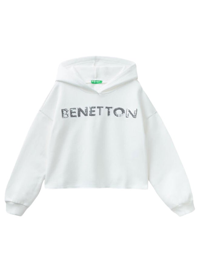 Benetton HOODIE WITH SEQUINS  - Image 1