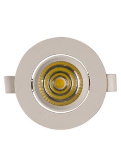 El Rawda Lighting Spot Inside The Gypsum, 7 Cm Opening, White Body, 6 Watts, 3-Mode Lighting  White - Warm - Cool Pcs 9x9x5 cm  - Image 1