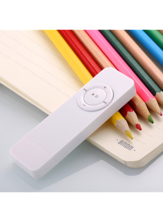 USB In-line MP3 Walkman Support TF Card Sports Mp3 Super Long Standby Necklace Sports MP3 Shipping Without Card-Body Color:White-Memory Capacity:4GB  - Image 1