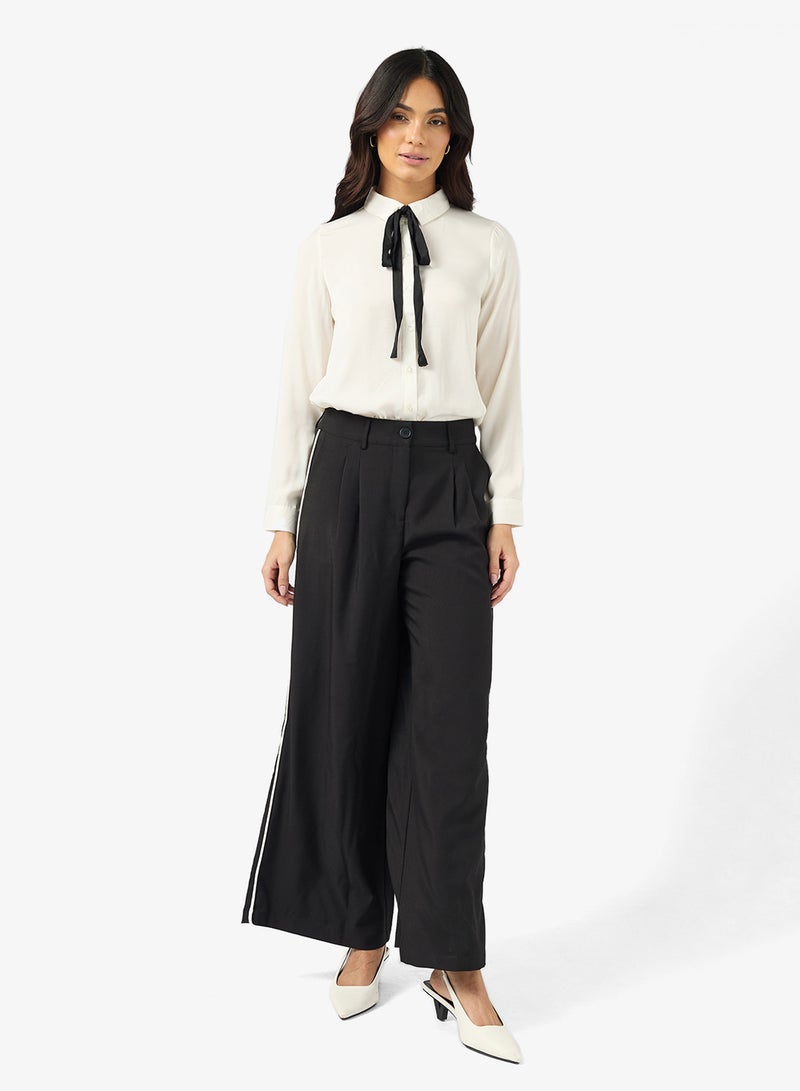 فيرو مودا بنطلون كاميلا بخطوط خياطة - Image 4