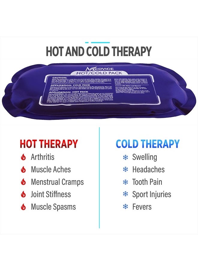 medvice Medvice 2 Reusable Hot and Cold Ice Packs for Injuries, Joint Pain, Muscle Soreness and Body Inflammation - Reusable Gel Wraps - Adjustable & Flexible for Knees, Back, Shoulders, Arms and Legs  - Image 2