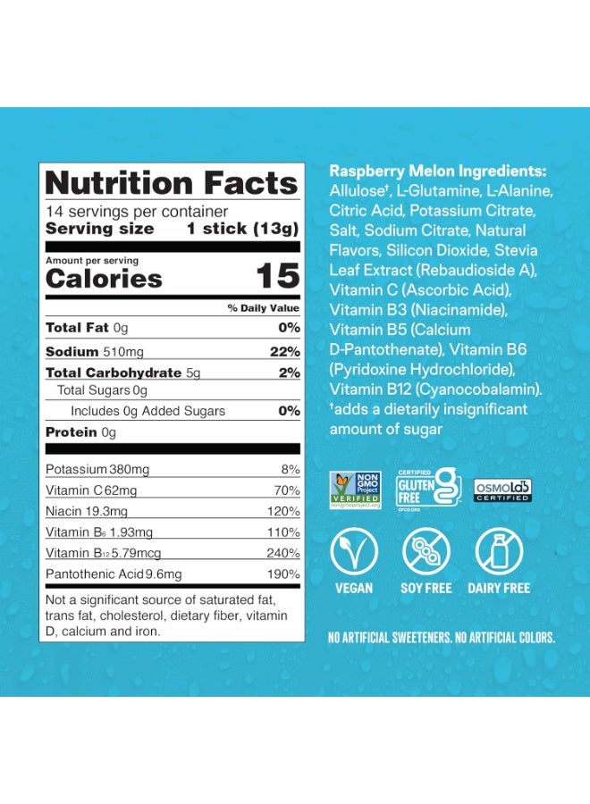 ليكويد آي.في. مزيج مشروب مسحوق الإلكتروليت بنكهة التوت والبطيخ الخالي من السكر، مضاعف الترطيب، 14 قطعة - Image 2