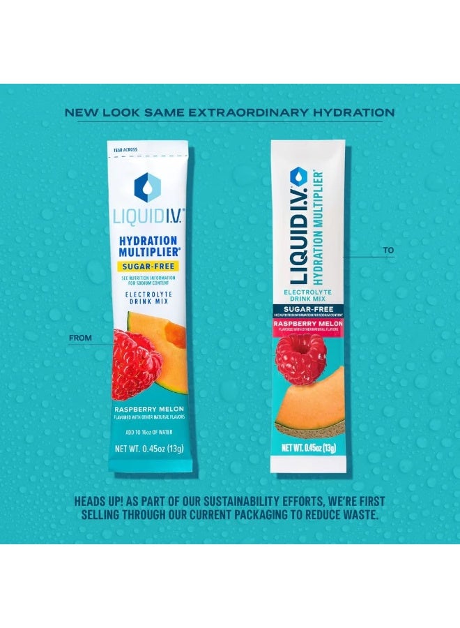ليكويد آي.في. مزيج مشروب مسحوق الإلكتروليت بنكهة التوت والبطيخ الخالي من السكر، مضاعف الترطيب، 14 قطعة - Image 3