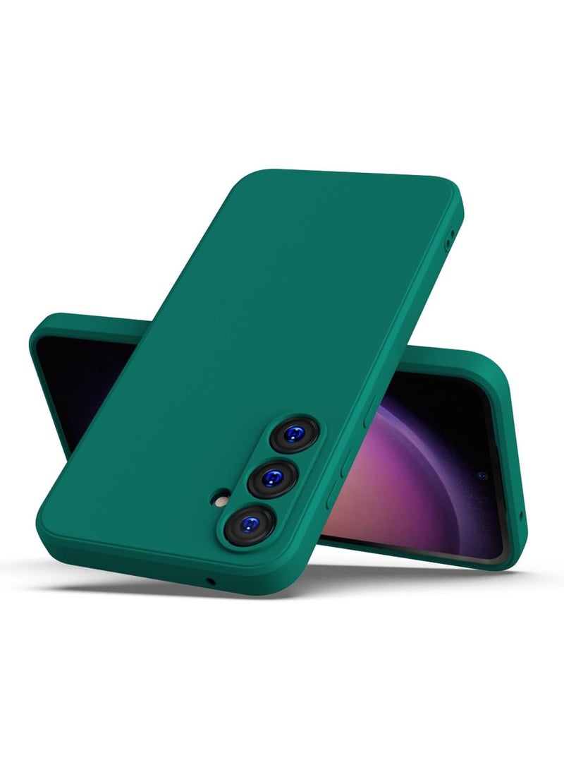 Case for Samsung Galaxy A36 5G Liquid Gel Rubber Bumper Case with Soft Microfiber Lining Cushion Slim Shockproof Protective with Camera Protection Cover for Samsung Galaxy A36 2025 Green - Image 2