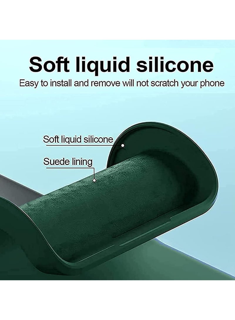 Case for Samsung Galaxy A36 5G Liquid Gel Rubber Bumper Case with Soft Microfiber Lining Cushion Slim Shockproof Protective with Camera Protection Cover for Samsung Galaxy A36 2025 Green - Image 3