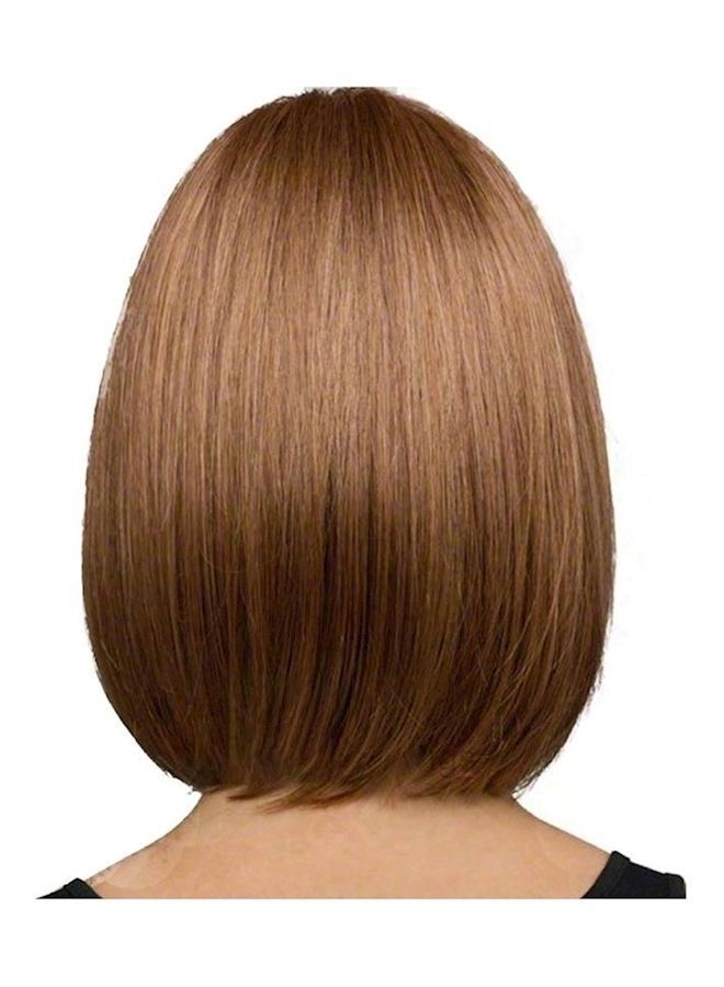 NIBEMINENT Short Bob Hair Wig Brown - Image 1