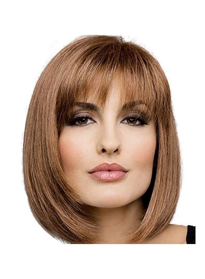 NIBEMINENT Short Bob Hair Wig Brown - Image 2