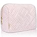 BOACAY Large Cosmetic & Toiletry Bag, Zippered Makeup Pouch for Women & Girls, Travel Cute Organizer Suitable for - Image 2