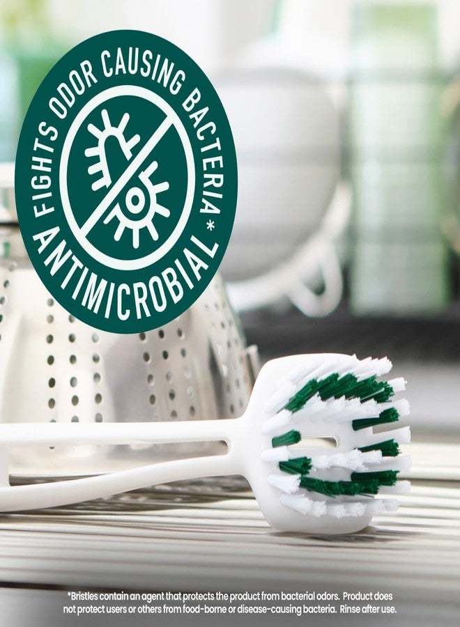 Scotch Brite Scotch-Brite Pot + Pan Brush, Durable and Long Lasting Dish Brush with Handle for Scrubbing Stainless Steel, Outdoor Furniture, and Sinks without Scratching, Antimicrobial, and Rinses Clean - Image 5