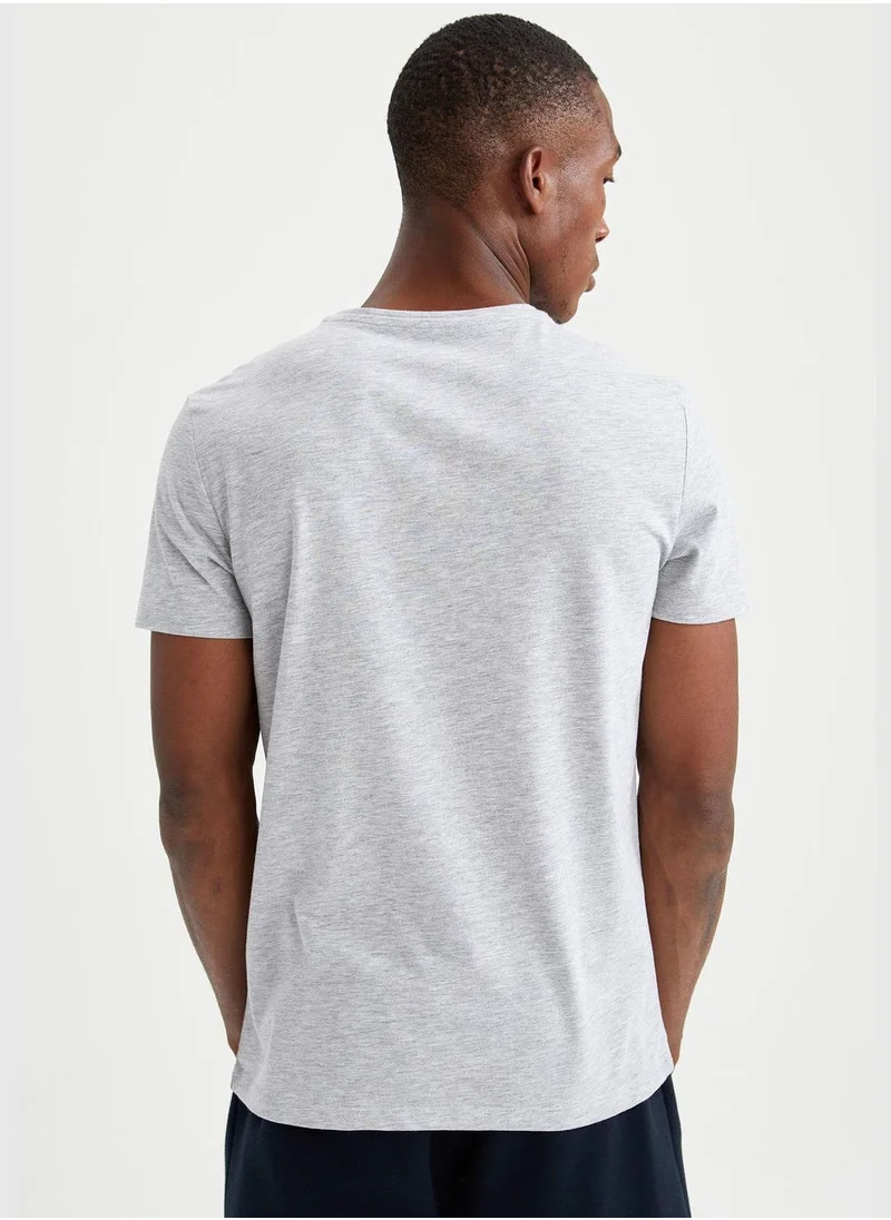 DeFacto Slim Fit Crew Neck Basic Tshirts
