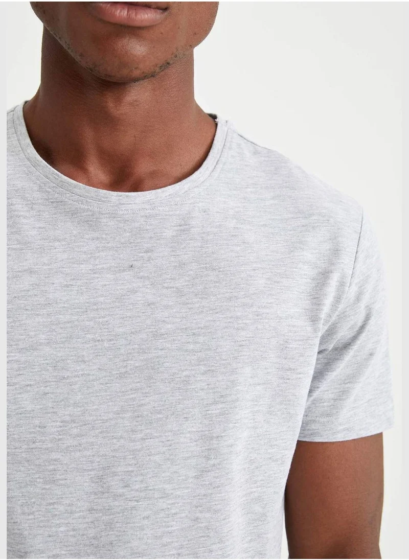 DeFacto Slim Fit Crew Neck Basic Tshirts