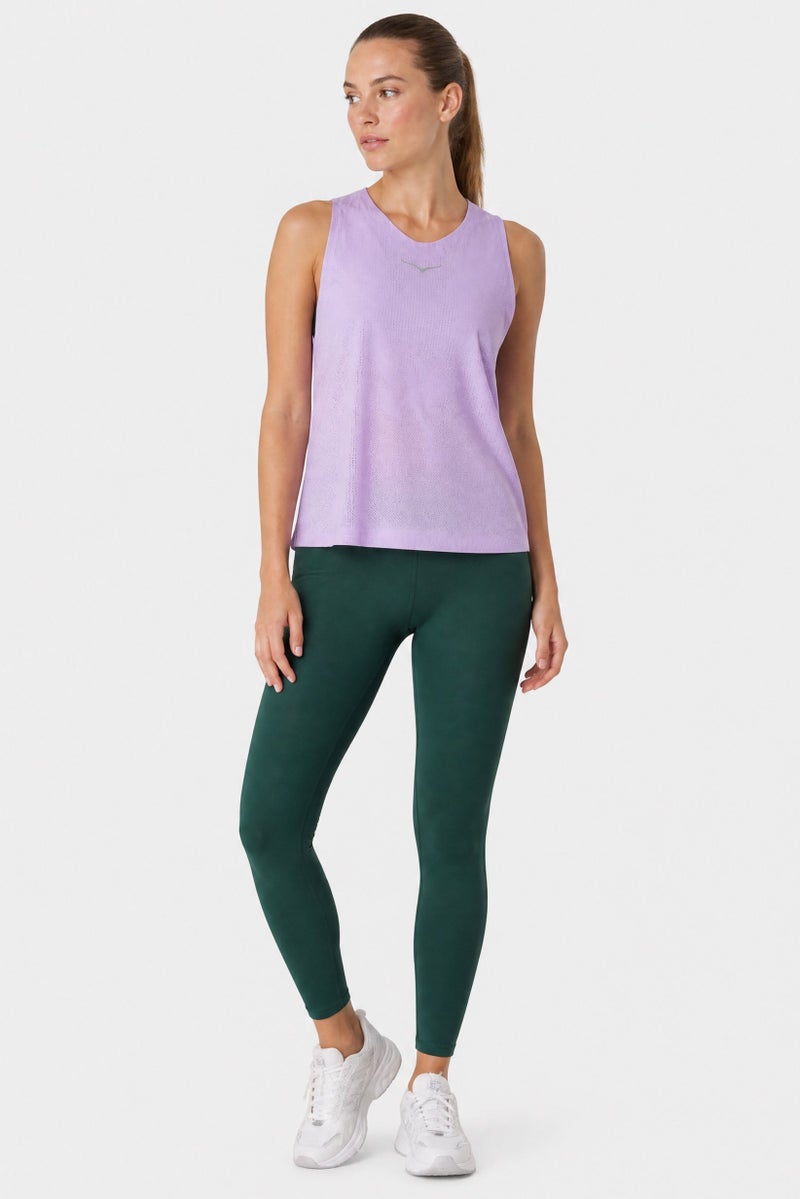 Hoka Women Sportswear Fit Sleeveless Training Tank Top, Purple - Image 2
