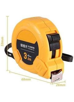 Deli Steel Measure Tape 3mx16mm Auto Lock Tape Measures Retractable Small Measuring Tapes Easy to Read Measurement Tape  - Image 2