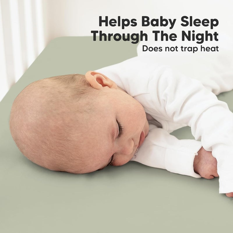 KeaBabies شراشف سرير أطفال عضوية 2-pack للأولاد والبنات - 52x28 شراشف سرير مناسبة، غطاء قطن جيرسي قابل للتنفس لسرير الأطفال، مرتبة الأطفال، مطبوعات ناعمة وجميلة (فوكستروت) - Image 5