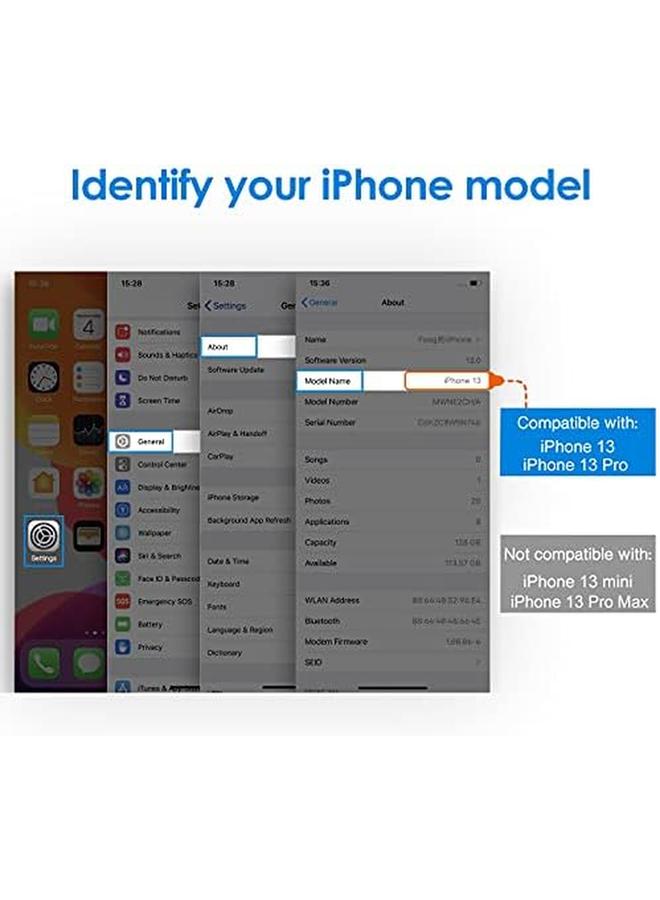 جي تيك واقي شاشة لهاتف آيفون 13 وآيفون 13 برو مقاس 6.1 بوصة من الزجاج المقوى، عبوة من 3 قطع - Image 4