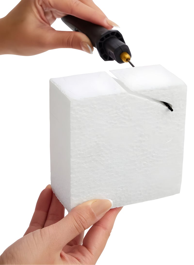 CRAFT MAGIC, Craft Foam Blocks, Polystyrene Foam Brick, Square Styrofoam Block, Craft Foam Board Sheets for Craft, Art Sculpting, Modeling, DIY School projects, Pack of 12 (Size- 10x10x4cm - Image 5