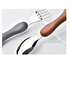 NIBEMINENT Toddler Utensils Set  3PCS Kids Cutlery Sets Children's Portable Tableware Spoon & Fork Set with Plastic Case 304 Stainless Steel BPA Free Dishwasher Safe (Chicken, Bear, Bunny)  - Image 4