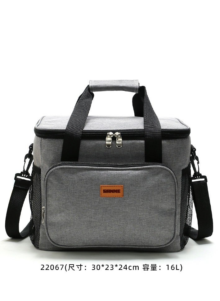 سان أكسفورد القماش معزول حقيبة الغداء المحمولة - Image 3