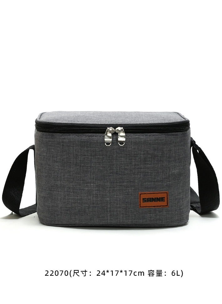 سان أكسفورد القماش معزول حقيبة الغداء المحمولة - Image 1