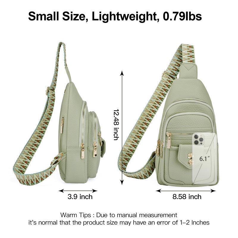 GAEKEAO Sling Bag Crossbody Bags for Women Vegan Leather Fanny Pack Chest Travel Anti Theft Purse Shoulder Bag handbags Gifts - Image 4