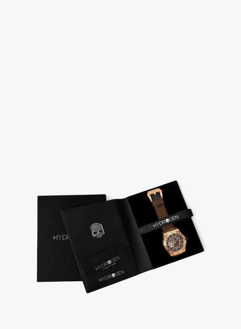 Hydrogen Watch Brown/Rose Gold Automatic Vento Rose Gold-Brown Watch  | Best Price UAE